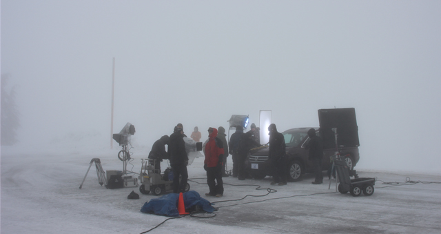 Filming on Mt. Hood